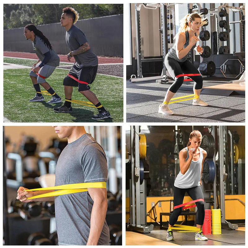 Fitness Yoga CrossFit Resistance Bands, where to use (Gym, outside, at home)