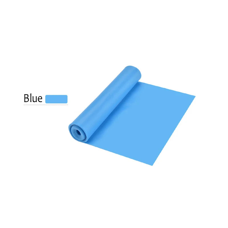 Fitness Yoga Sport Resistance Bands training home exercises Blue Colour Band shown