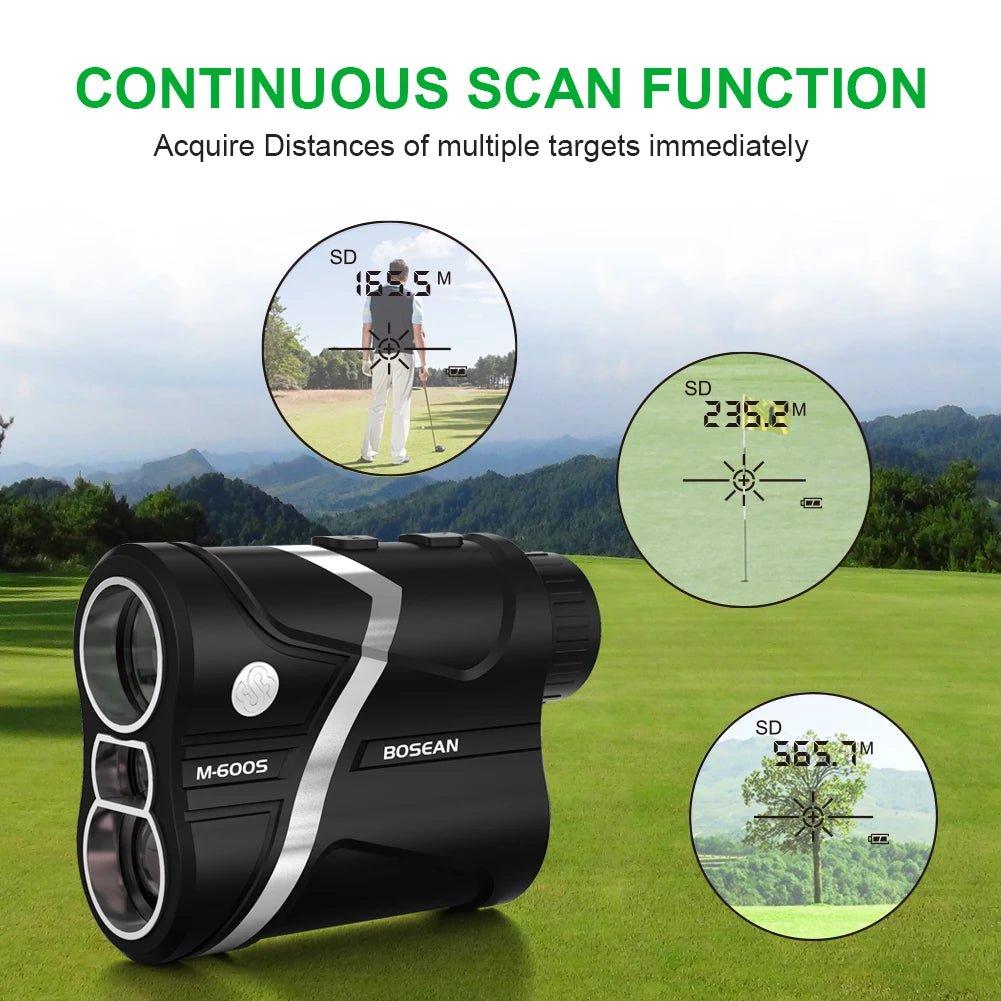 Golf Supplies & Equipment Golf Laser Rangefinder Distance Rechargeable Picture show the Continuous Scan Function