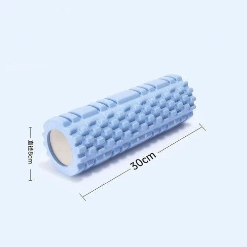 Gym Fitness accessories Foam Roller, EVA Muscle Roller -Yoga Pilates Back Therapy 30 X 8 cm Sky Blue Colour