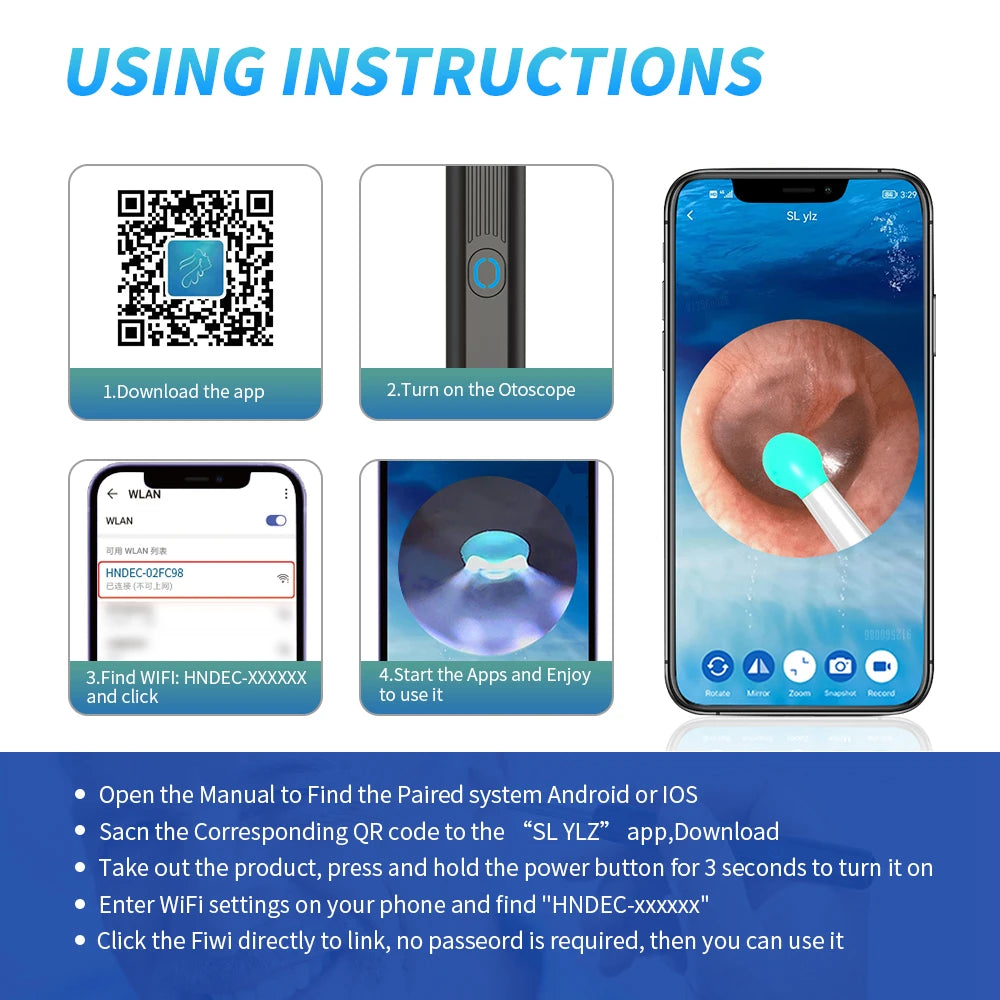 Health care product High Precision Ear Cleaner Using Instructions