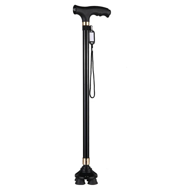 Health care products 1 Elderly Non-Slip Walking Sticks Black Colour with the little 4 cups suction base offers