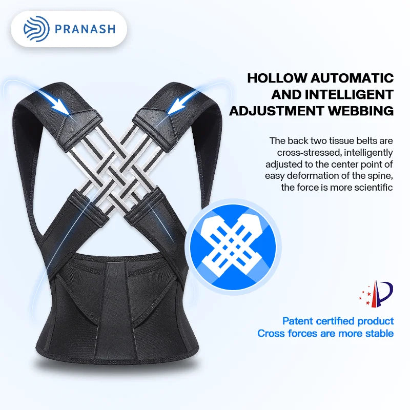 Health care products Adjustable Back Posture Corrector Belt Unisex. Hollow automatic and intelligent adjustment webbing