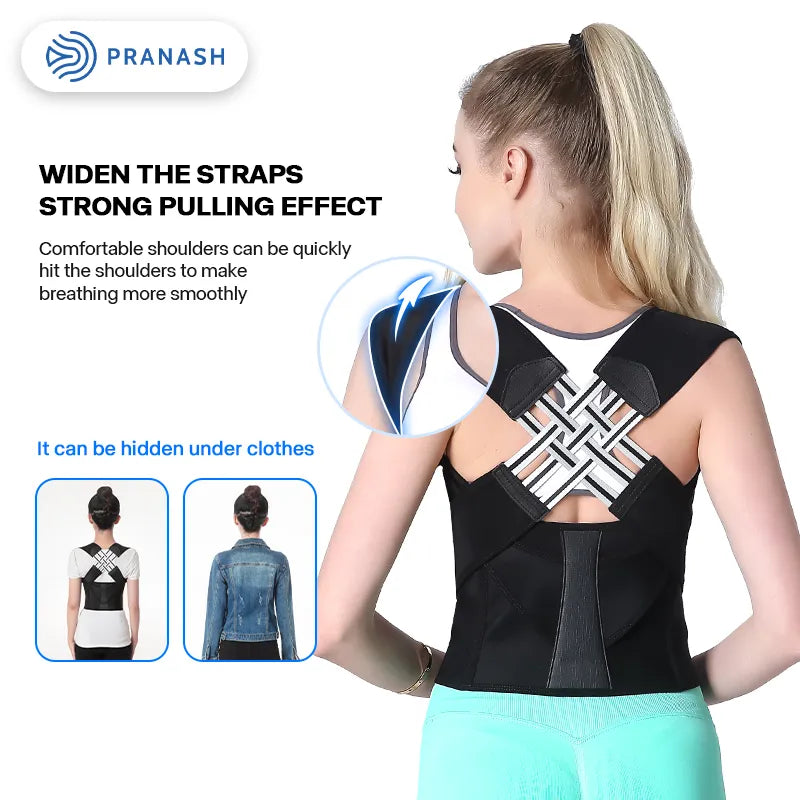 Health care products Adjustable Back Posture Corrector Belt Unisex. Widen the straps strong pulling effect