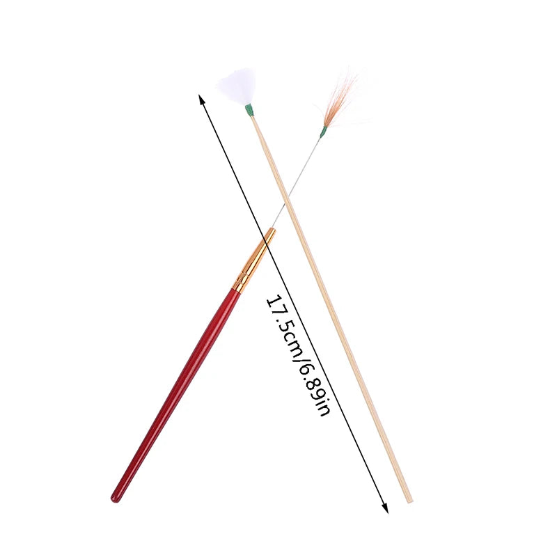 Health care products Earwax Cleaner Kits (1 Set) 2 ear sticks shown with size length 17.5 cm