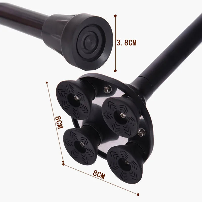 Health care products Elderly Non-Slip Walking Sticks Details of two base offers (8 cm X 8 cm) or diameter 3.8 cm