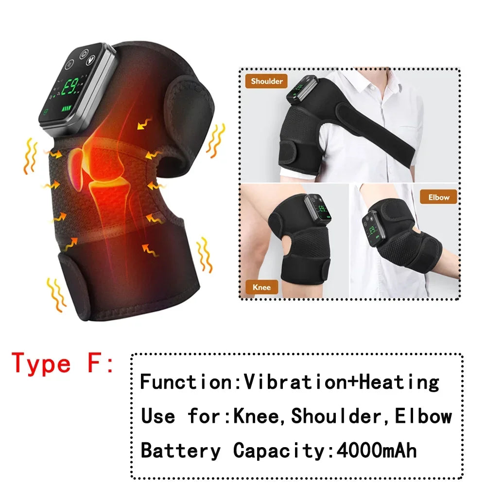 Health care products Heated Vibration knee Massager Function : Vibration + Heating Use for Knee, Shoulder, Elbow Battery Capacity 4000 m Ah