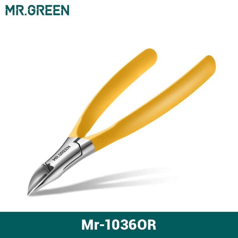 Health care products Ingrown Nail Clippers Stainless Steel Pedicure Tools Model Mr-10360R Yellow colour handle shown