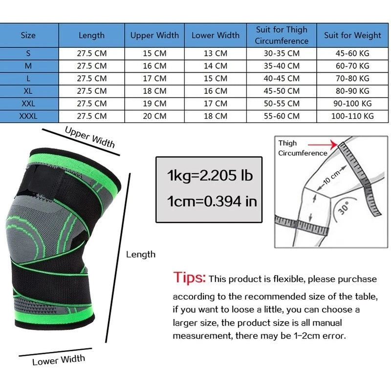 Health care products Knee Pads Braces Unisex Sports Support (1 Piece) Size to chose with size of your body