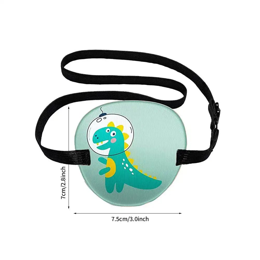 Health care products Medical Cute Children Eye Patch Cute Little Green Colour Dino Cartoon on an eye patch