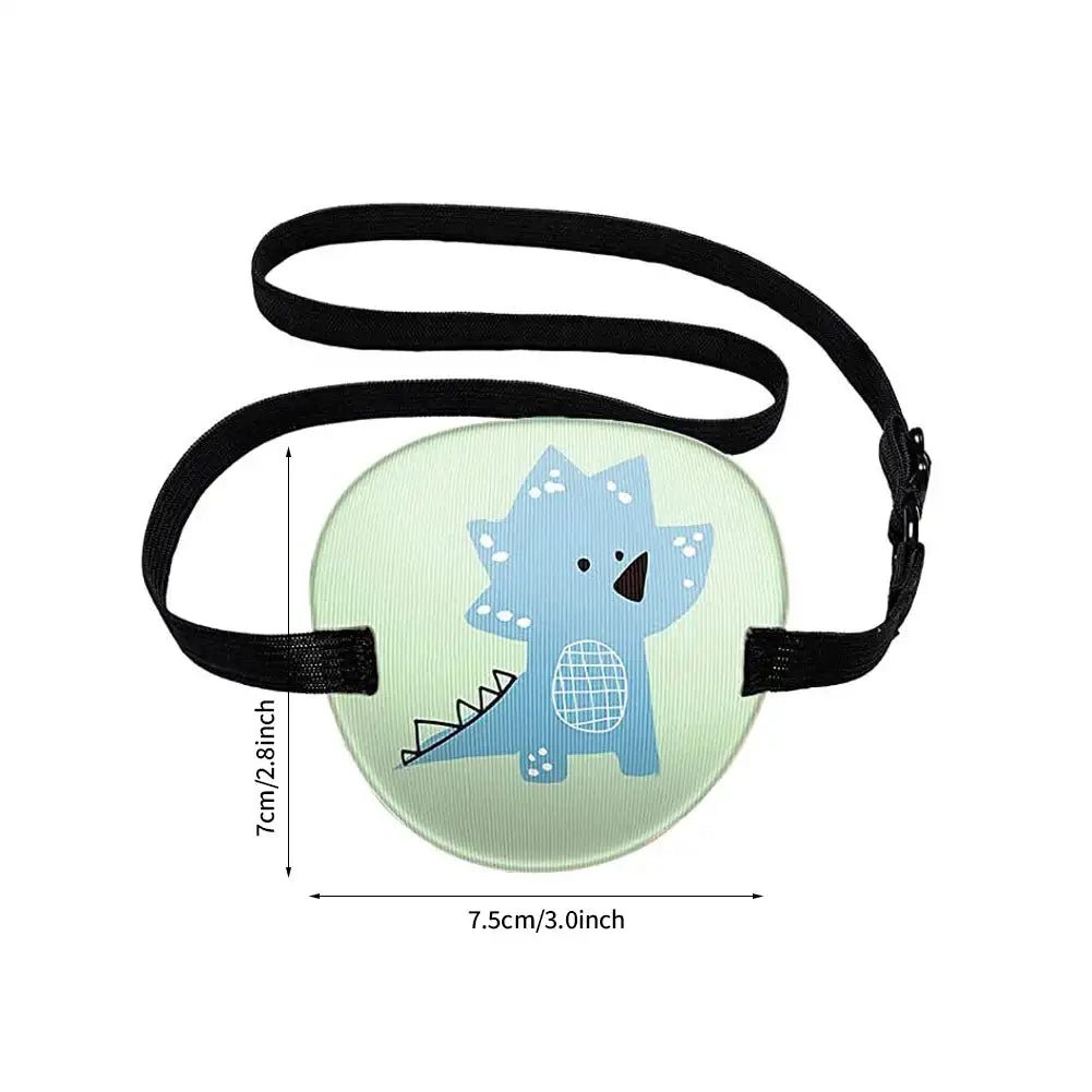 Health care products Medical Cute Children Eye Patch Cute Little Light blue Colour Dino cartoon on an eye patch