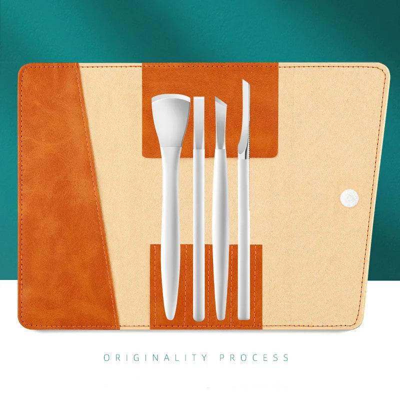 Health care products Pedicure Knife Set Professional Ingrown Toenail (4 knifes inside a leather-small-case) offers