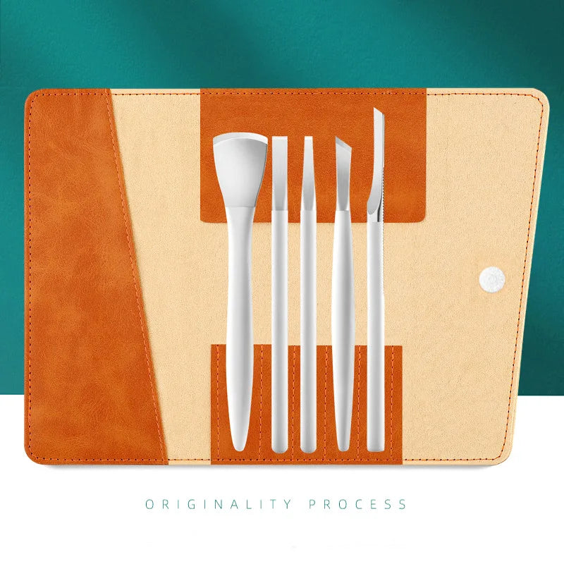 Health care products Pedicure Knife Set Professional Ingrown Toenail (5 knifes inside a leather-small-case) offers