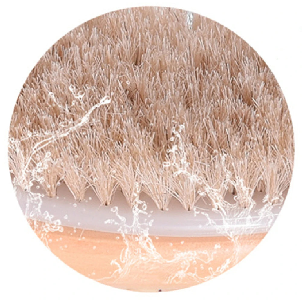 Health care products Wooden Body Massage Shower Long Brush 1 bathroom end brush shown detailed