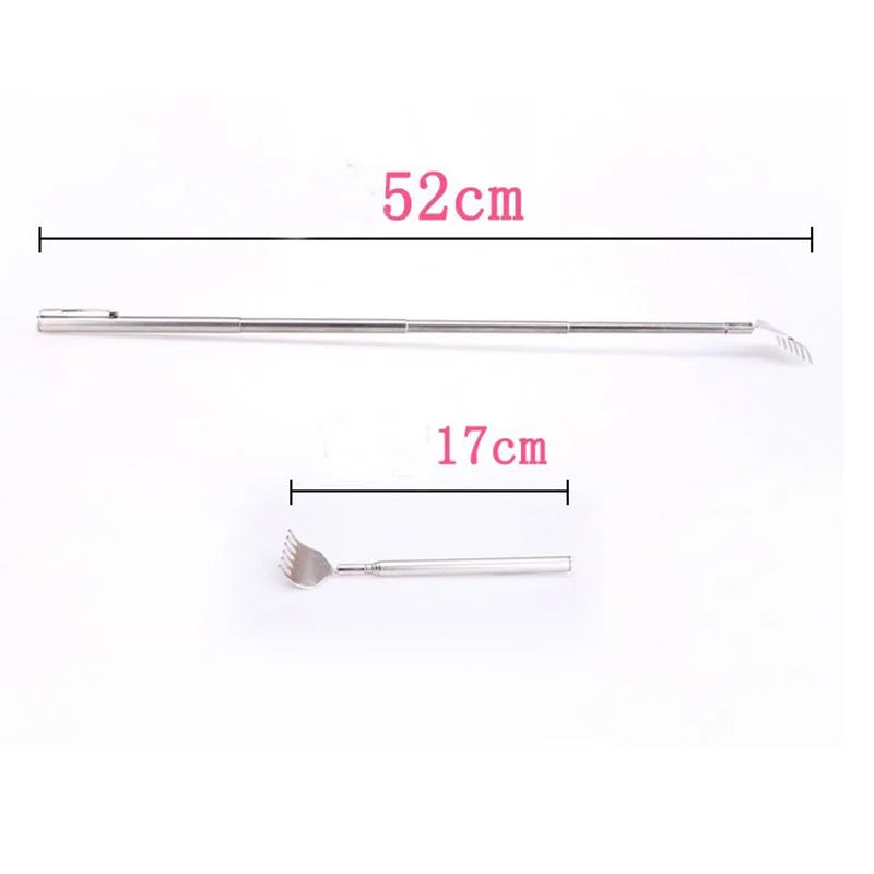 Jem Wellness Collection Miracle Telescopic Stainless Steel Back Scratcher Massager Product sizes open and close