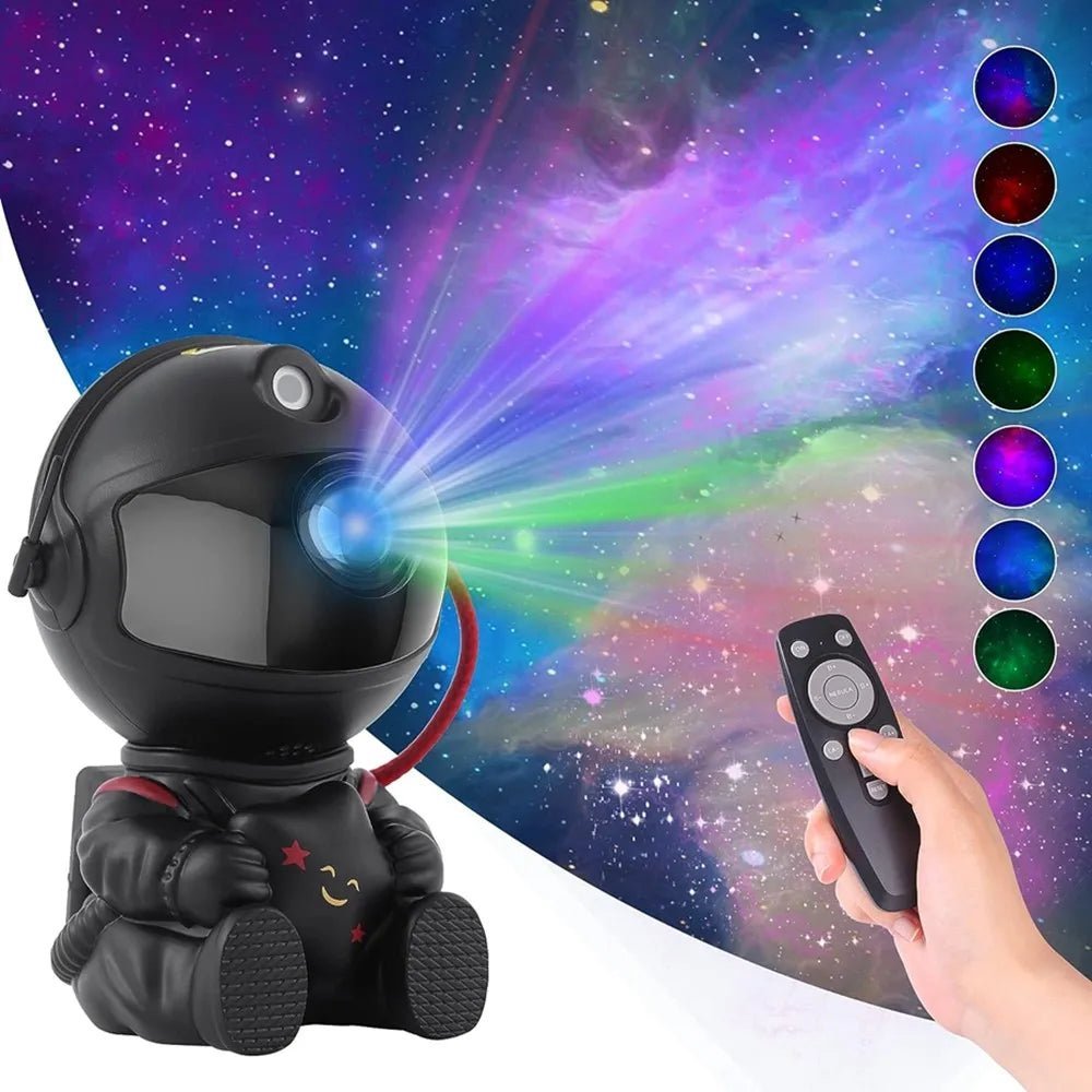 jem wellness interior projector star nebula ceiling black sit astronaut night light with remote