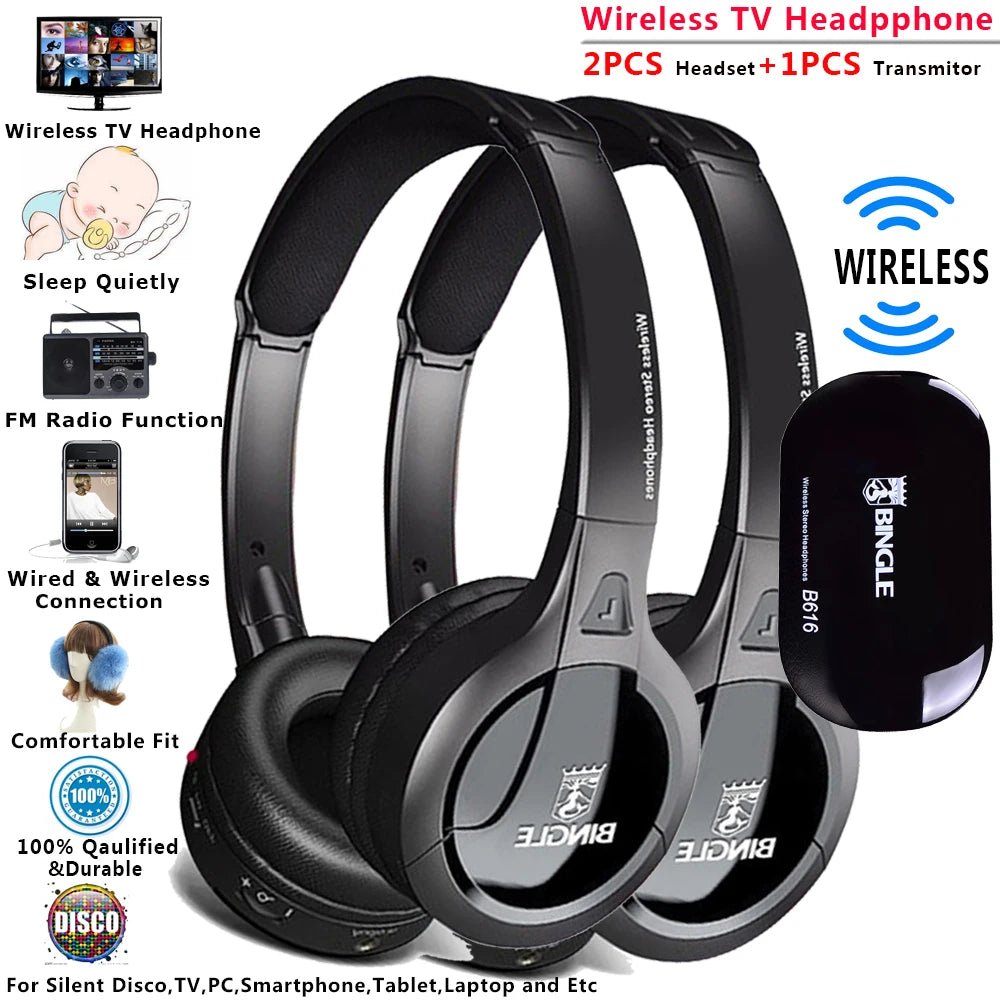 jem wellness interior wireless television headphones for quiet environment