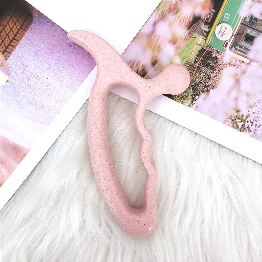 Massage Therapy Big Head Acupoint Massager Pink Colour offers shown with picture in background