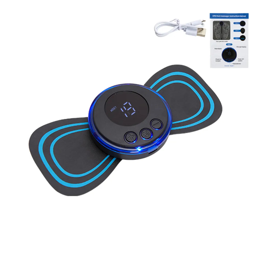 Massage Therapy Electric EMS Foot Massager + (Only One (1) pad Offers with USB cable and user manual)e