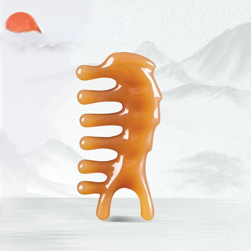Massage Therapy Facial Massager Scraping Resin 1 Eight massage points design tool offers shown