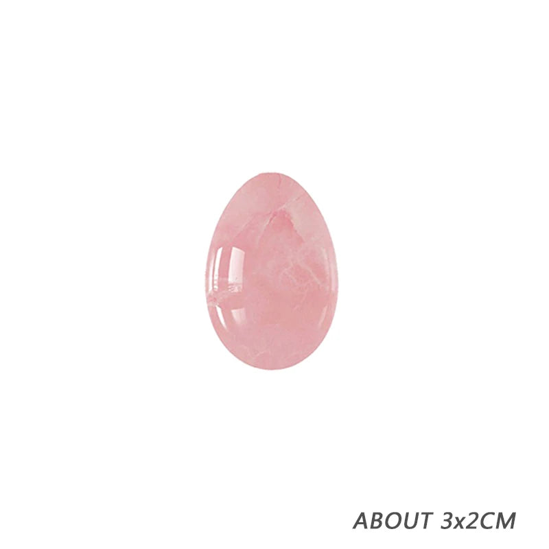 Massage therapy Natural Rose Jade Quartz Egg, picture of the small Jade Egg (size about 3 x 2 cm) Offers with No box