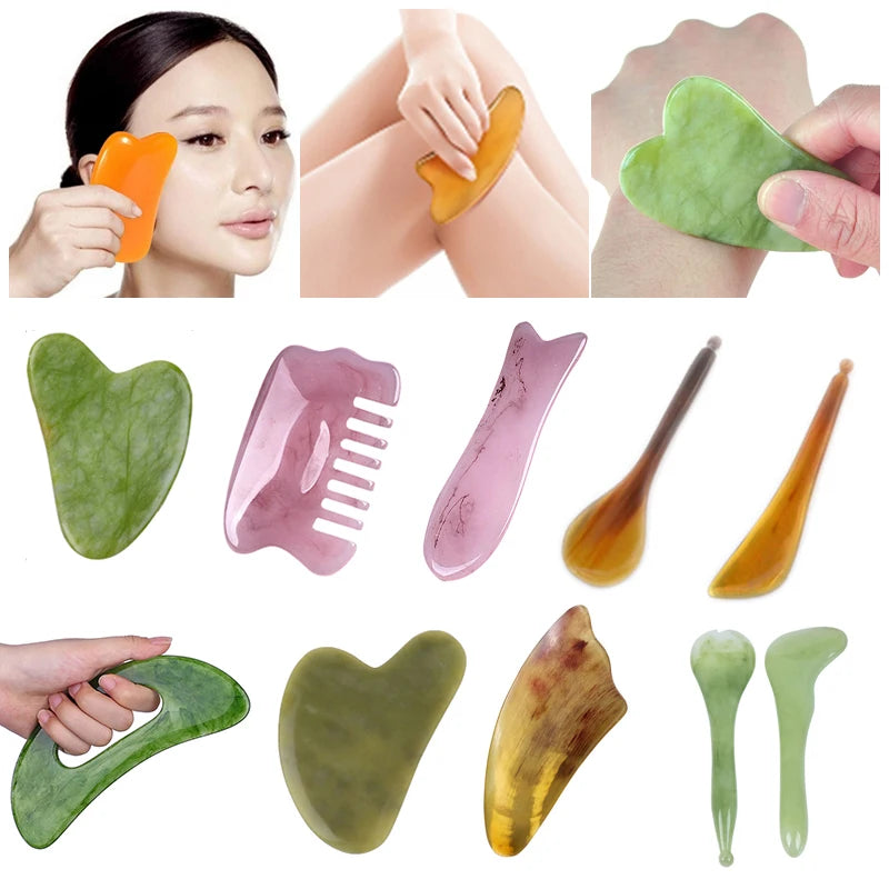 Massage Therapy Natural Stone Massagers Tools for body, neck, head and back Picture of all products offers