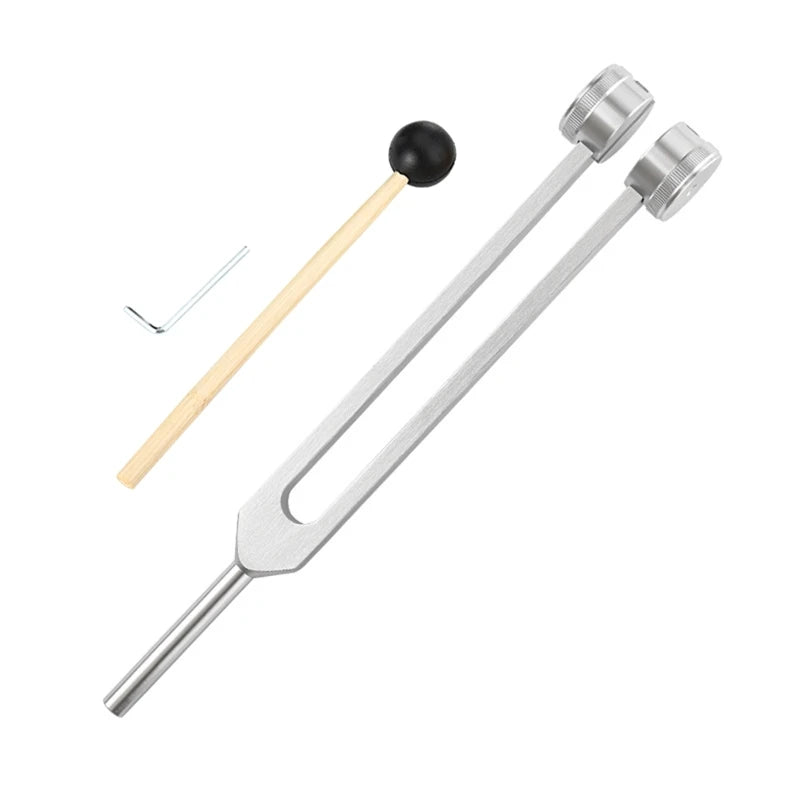 Medical Supplies & Equipment 64 Hz Forks for Healing Sound Therapy 1
percussion stick and 1 silver colour fork shown