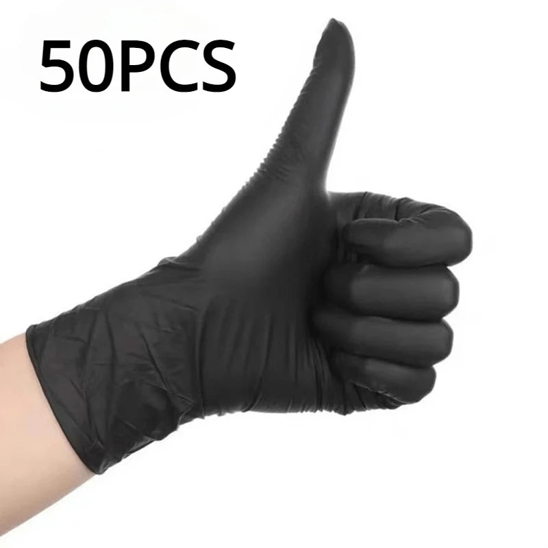 Medical supplies & Equipment Black Nitrile Gloves 50 pieces offer picture