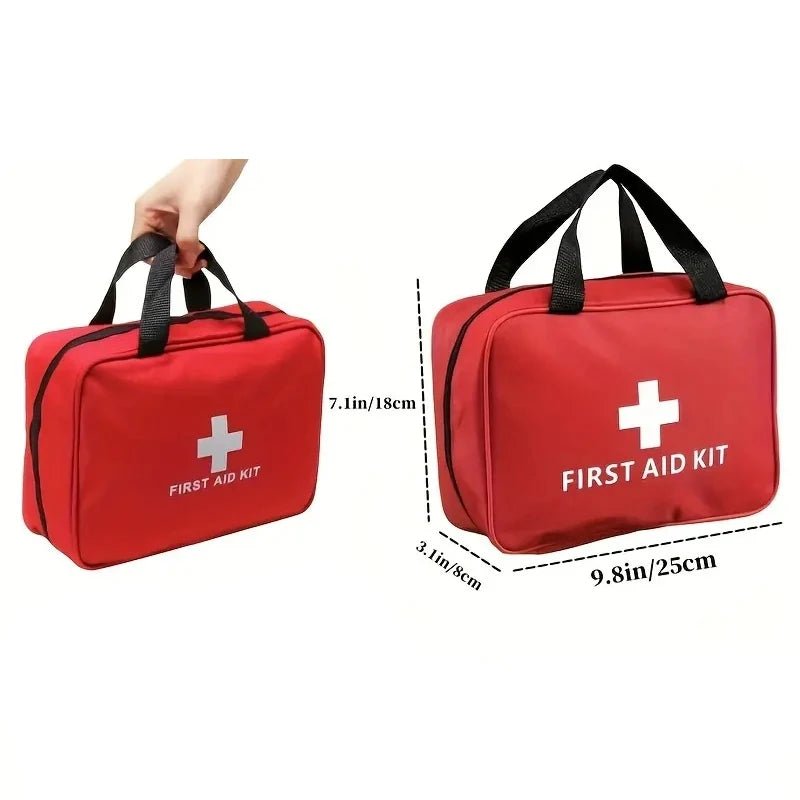 Medical Supplies & Equipment Medical First Aid Kit (184 Pieces) Large storage red Colour Bag with all 184 pieces included Detailed storage Bag sizes (25 cm x 8 cm x 18 cm)