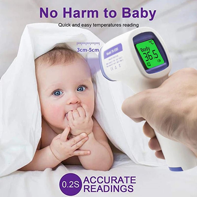 Medical Supplies & Equipment Medical Portable Non-Contact IR Thermometer No harm to baby.  Show a baby smile when use the thermometer