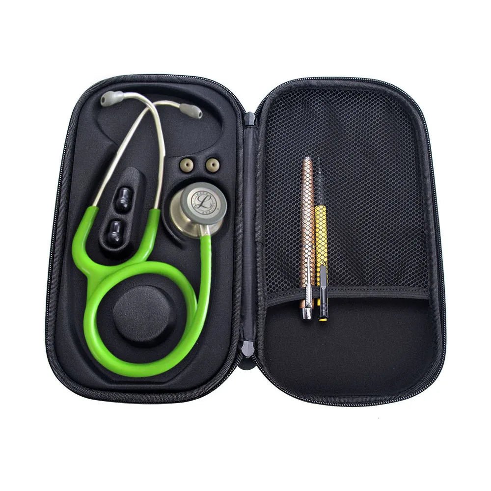 Medical Supplies & Equipment Portable Stethoscope Storage Box (ONLY STORAGE CASE SEND) Black Colour Case Open