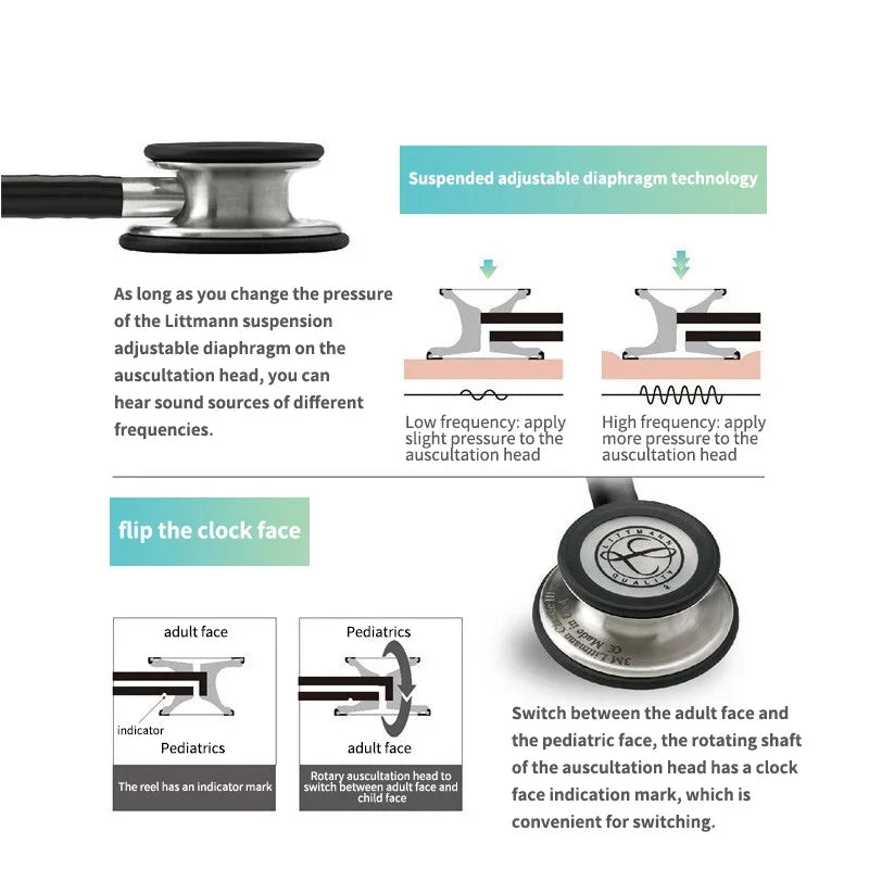 Medical Supplies & Equipment Stethoscope Double Diaphragm  instructions to use