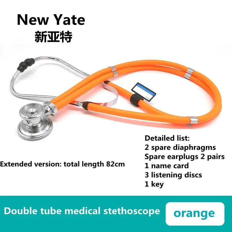 Medical Supplies & Equipment Stethoscope, High Quality, Double tube Medical Orange Colour Tubes Description
