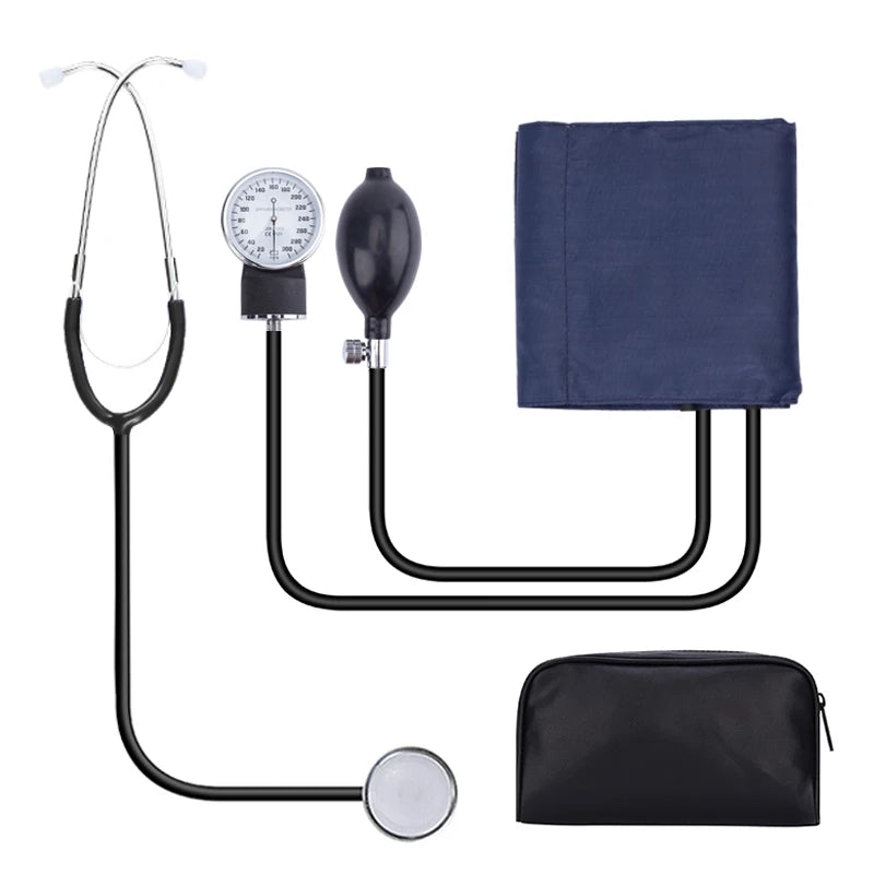 Medical supplies & Equipment Stethoscope Manual Blood Pressure Monitor Sphygmomanometer All the kit picture