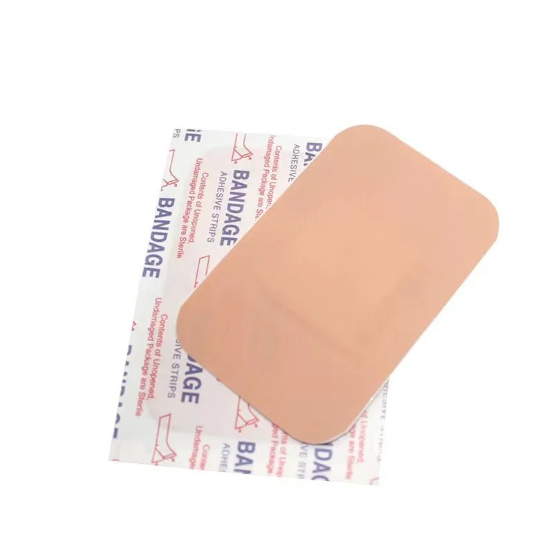 Medical Supplies & Equipment Waterproof Wound Plaster (100 pieces), shown 1 Large rectangular size shape plaster.
