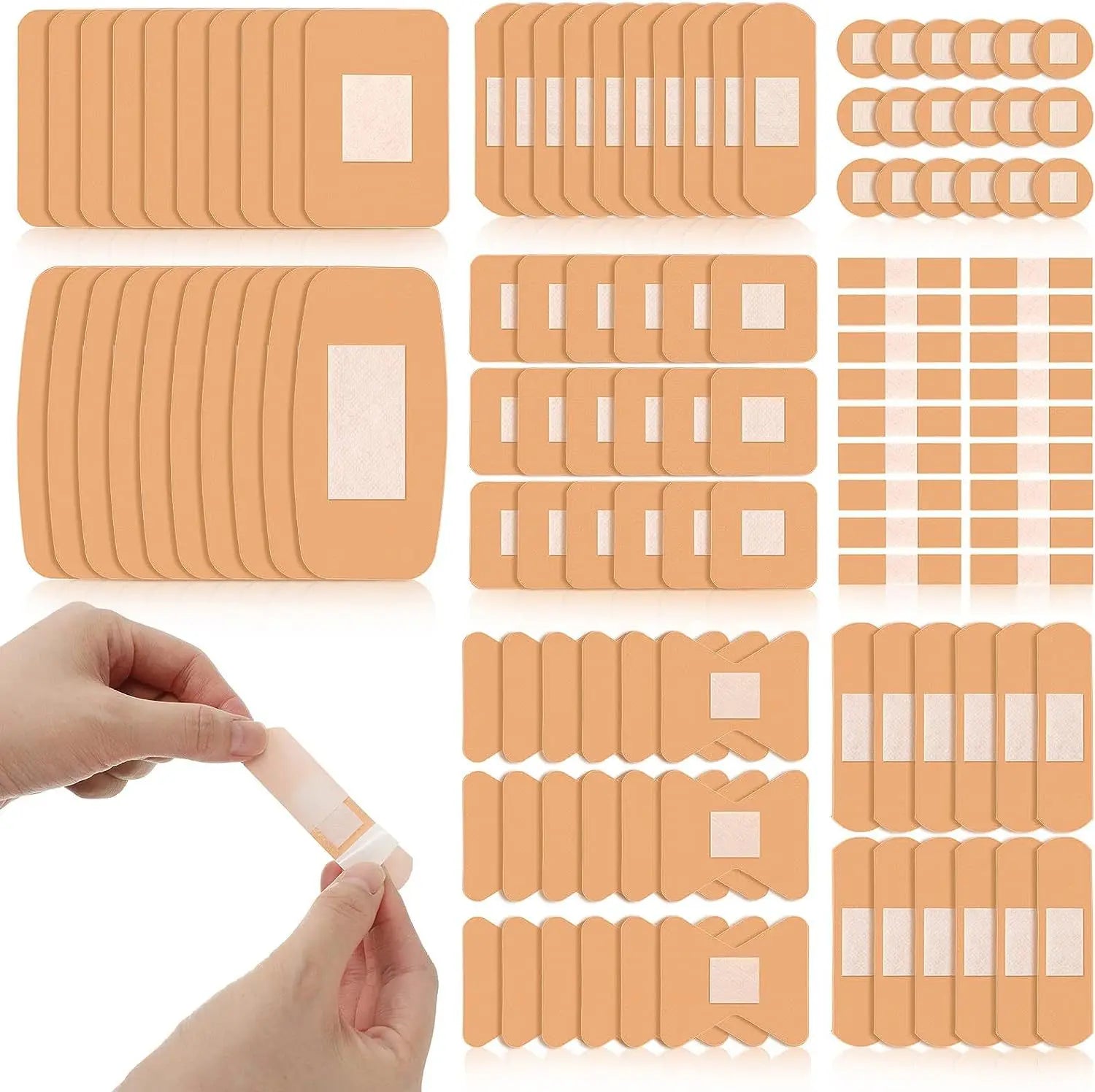 Medical Supplies & Equipment Waterproof Wound Plaster (100 Pieces) shown 8 multiples types
