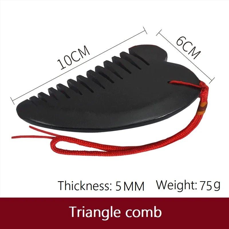 Massage Therapy Natural Jade Stone Comb Sizes