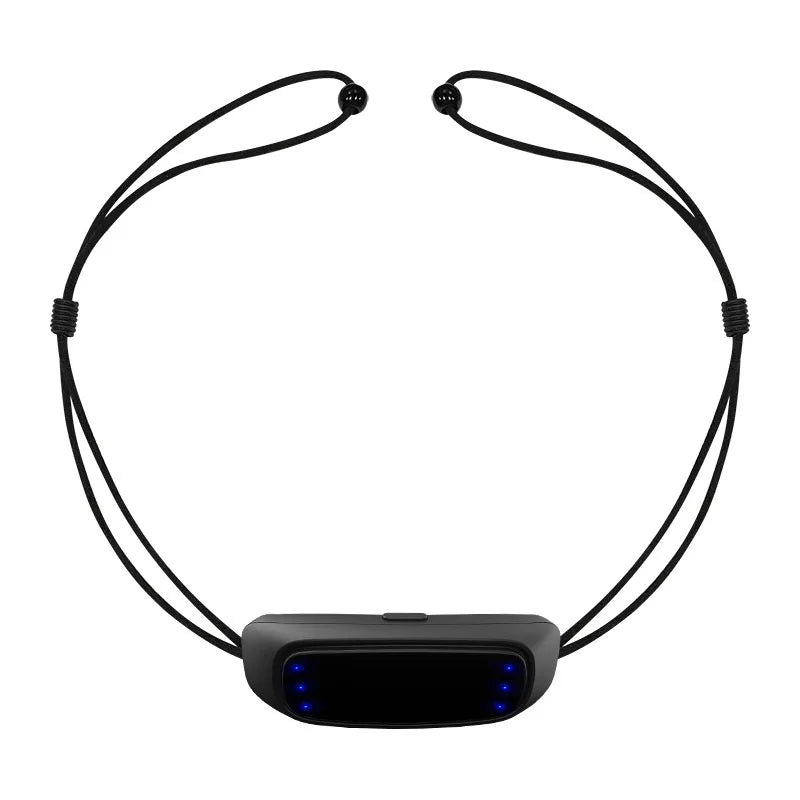 Personal Health Care Anti Snoring Portable Device USB cable Adjustable ring and indicator light shown