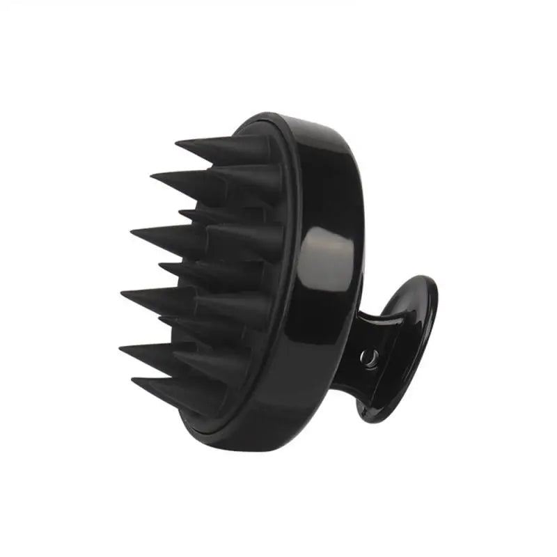 Personal health care black silicone massage comb picture