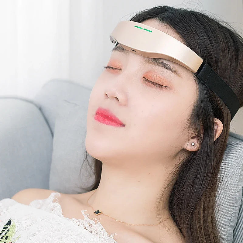 Personal Health Care EMS Pink Colour Stimulator Headache-Insomnia Relief (USB) fit a deep sleeping woman in a sofa
