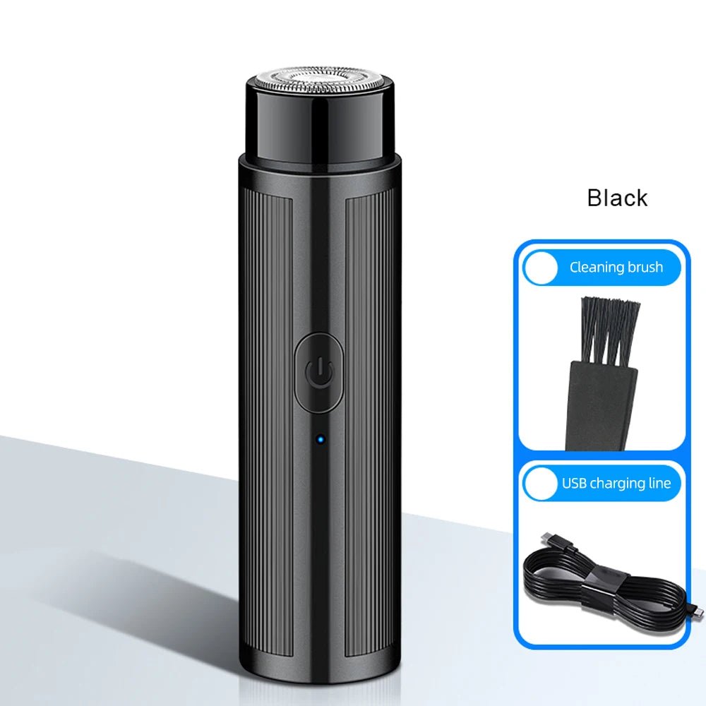 Personal Health Care Face Care Mini Electric Razor Shaver Rechargeable Unisex Black Colour