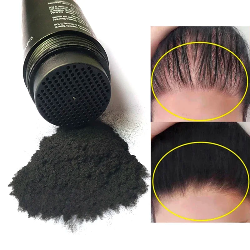 Personal Health Care Hair Building Fibres Hair Spray Treatment (1 set) picture of hair before and after treatment
