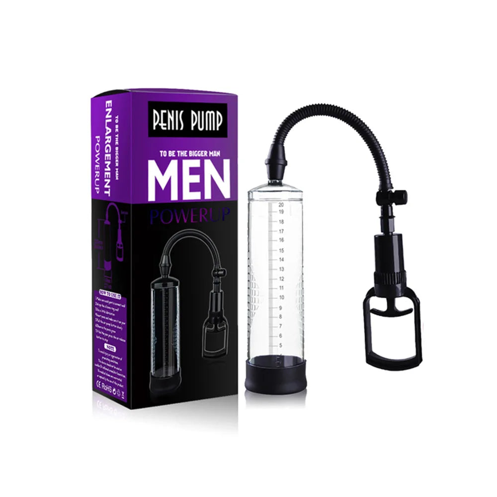 Personal Health Care, Penis pump vacuum for Men, with purple box