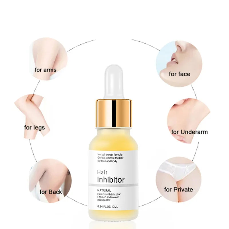 Personal Health care Permanent Hair Inhibition Woman Serum product area to use face underarm private back legs arms picture