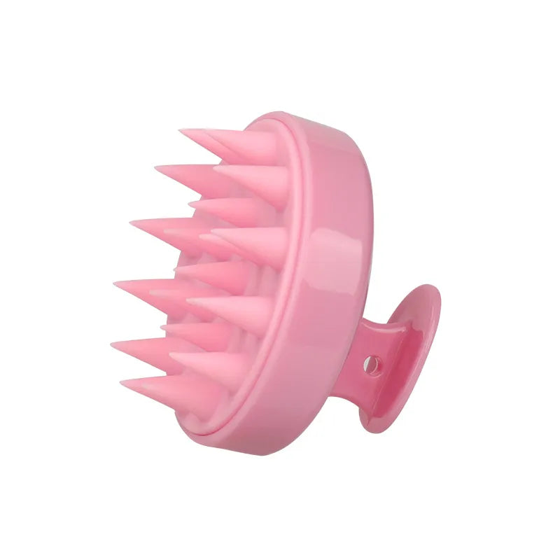 Personal health care pink silicone massage comb picture