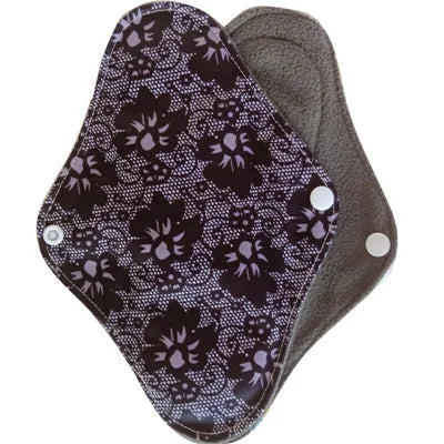 Personal Health care Reusable Menstrual Cloth pads black and gray model picture