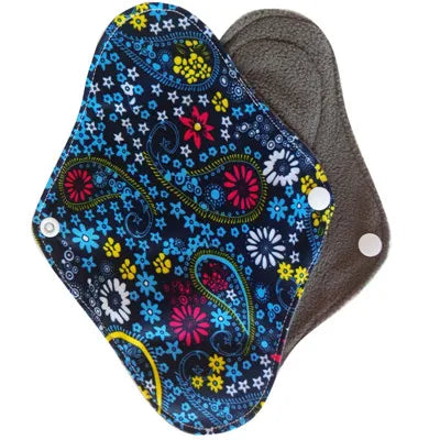Personal Health care Reusable Menstrual Cloth pads blue flower colour model picture