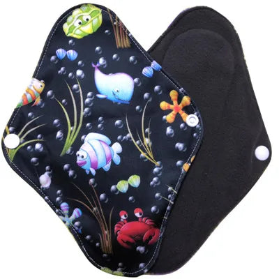 Personal Health care Reusable Menstrual Cloth pads whale and fish model picture