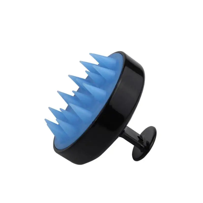 Personal health care black outside blue inside silicone massage comb picture