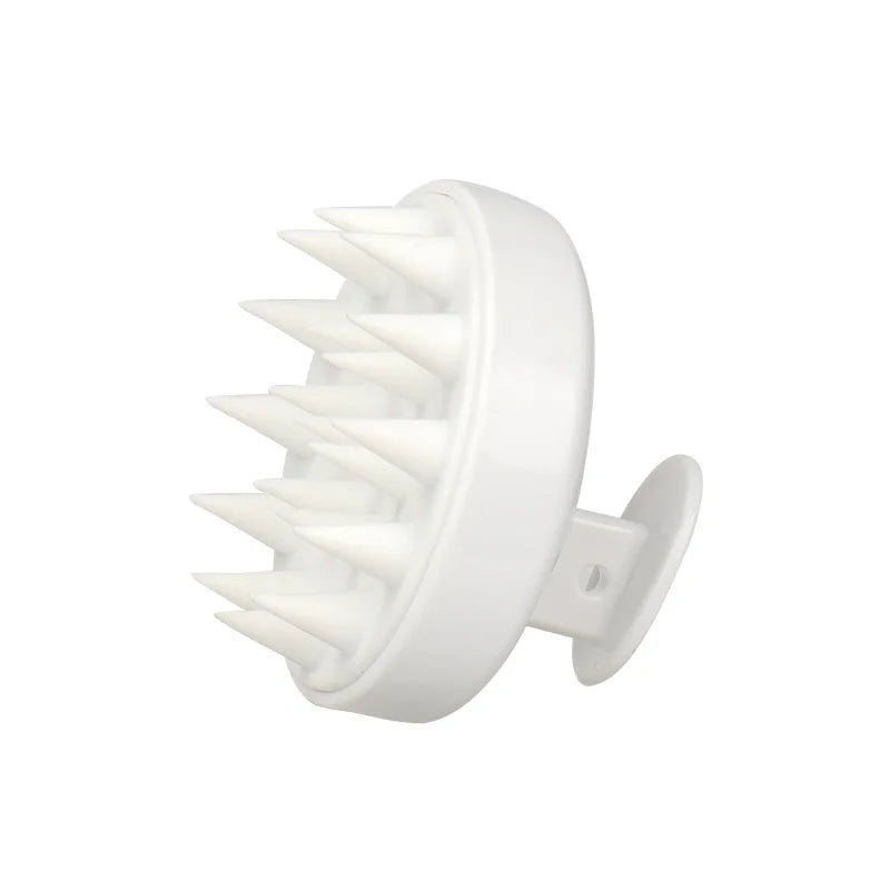 Personal health care Silicone Shampoo Brush Head Scalp Massage white colour display product picture